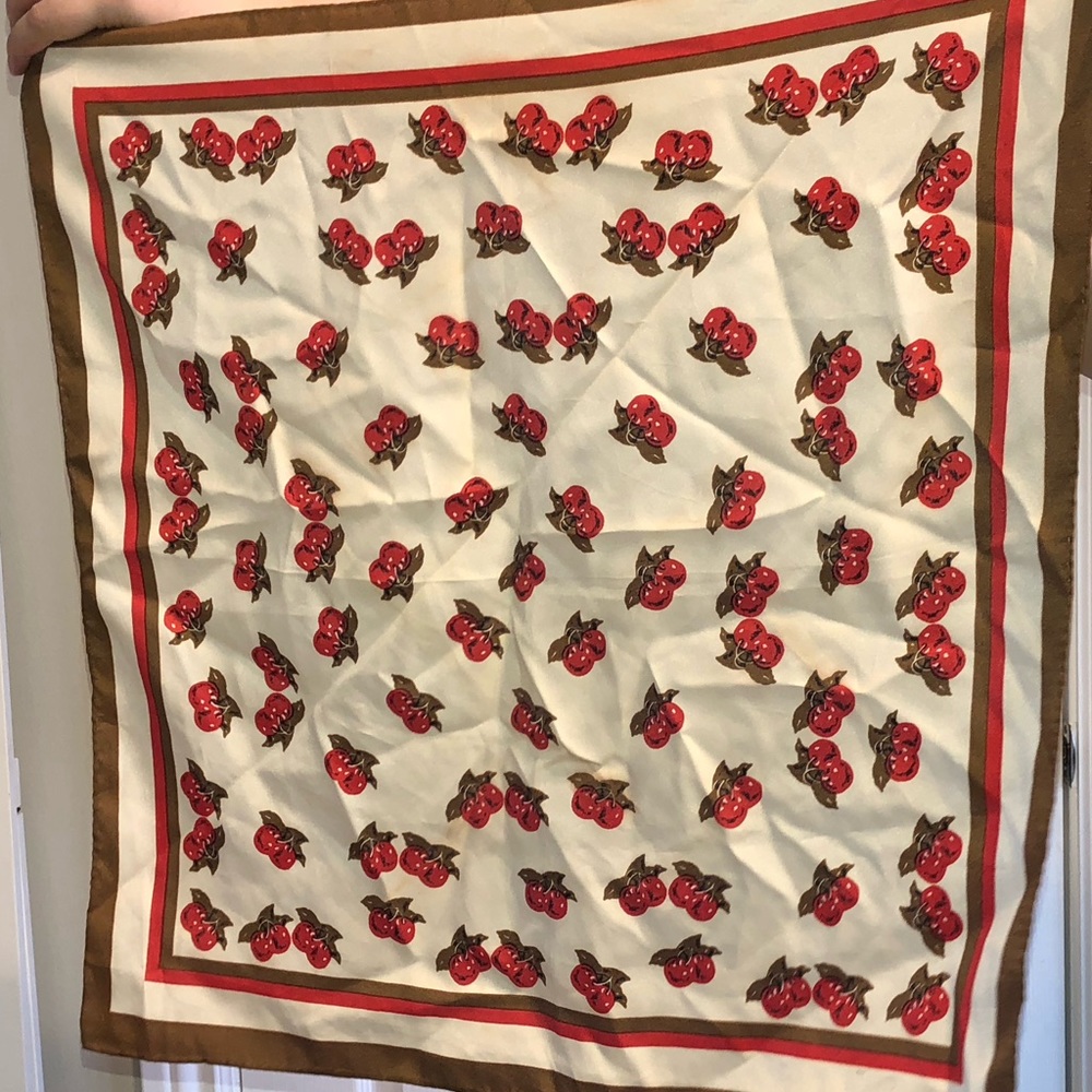 3/$20 Cherry scarf - Picture 2 of 4